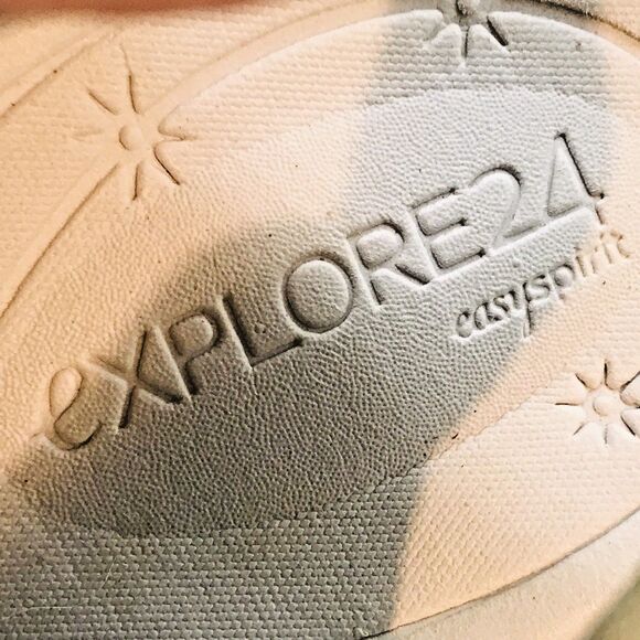 Easy Spirit Explore 24 SeeSplash Women's 10WW Tan/Mint Leather Slingback Sandal - Picture 10 of 11